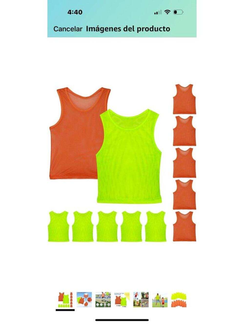 Team practice vests